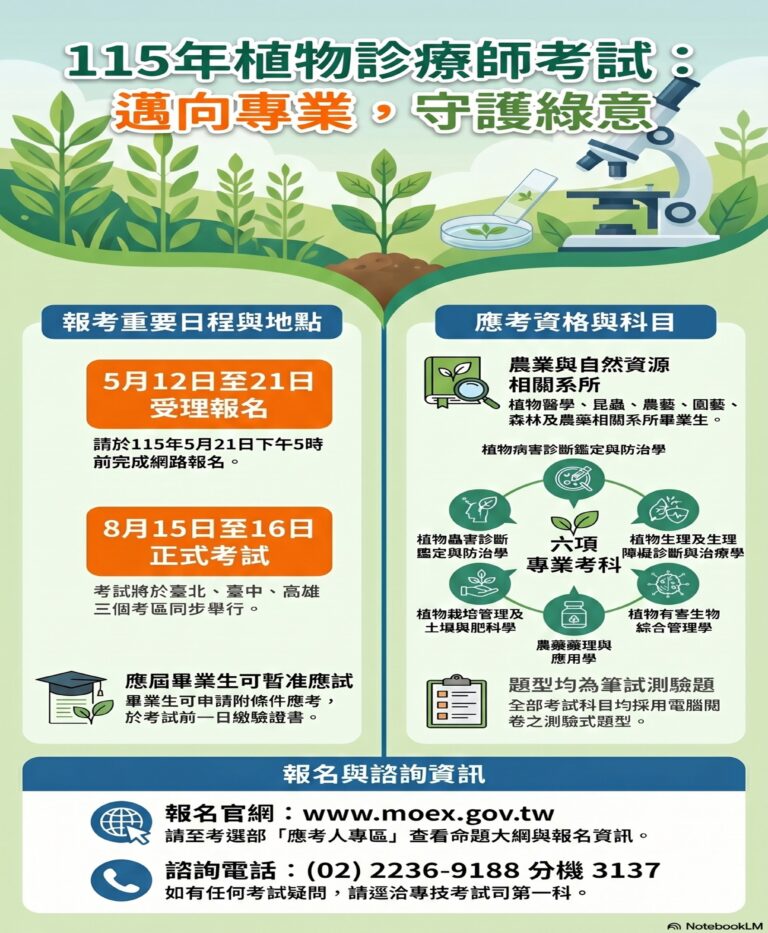 1150427 - 115植物診療師考試